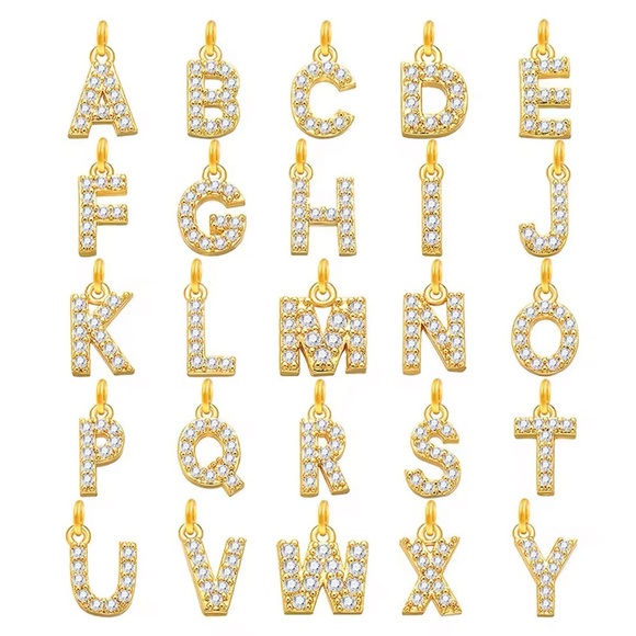 Gold Dainty Initial Pendant Necklace - Picture 5 of 5